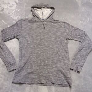 Mark Law‎ Luxury Mens Henley Hoodie Sweater Sweatshirt Sz S Raglan Space Dye
